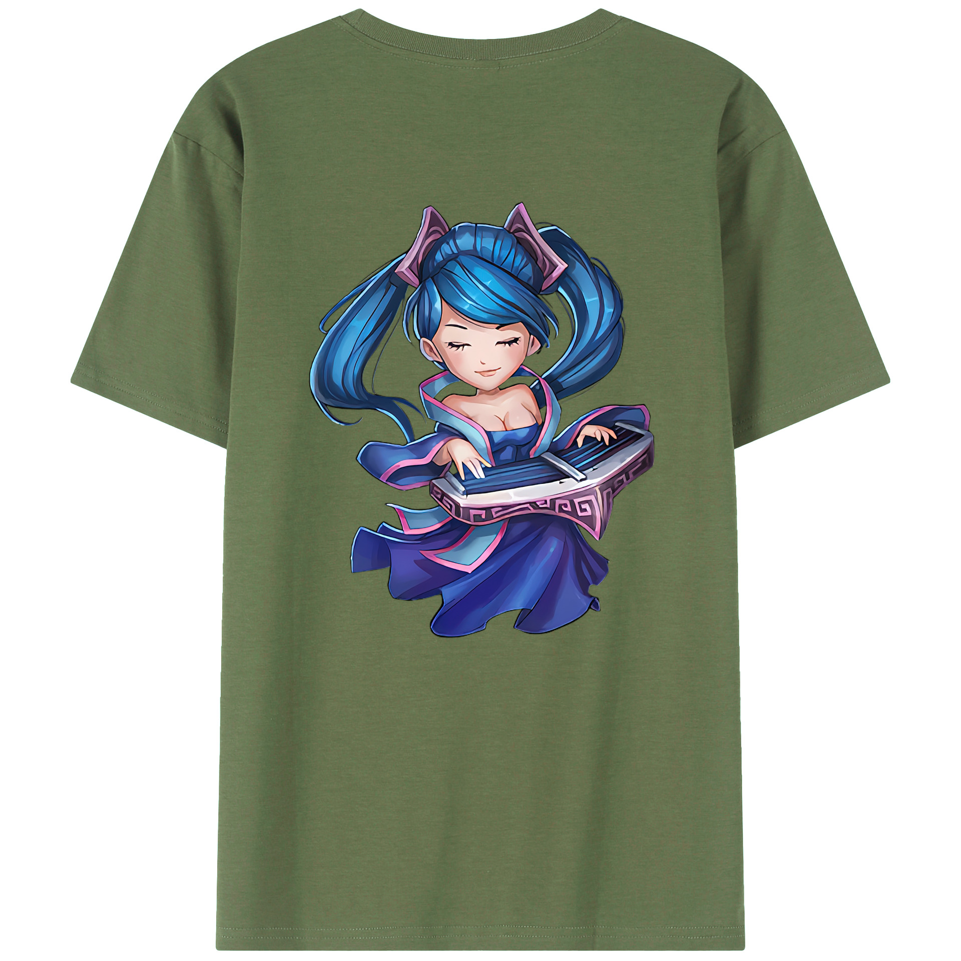 （画像用） リーグ・オブ・レジェンド League of Legends LOL 綿100％ メンズ半袖Tシャツ（バックプリント） 通気性